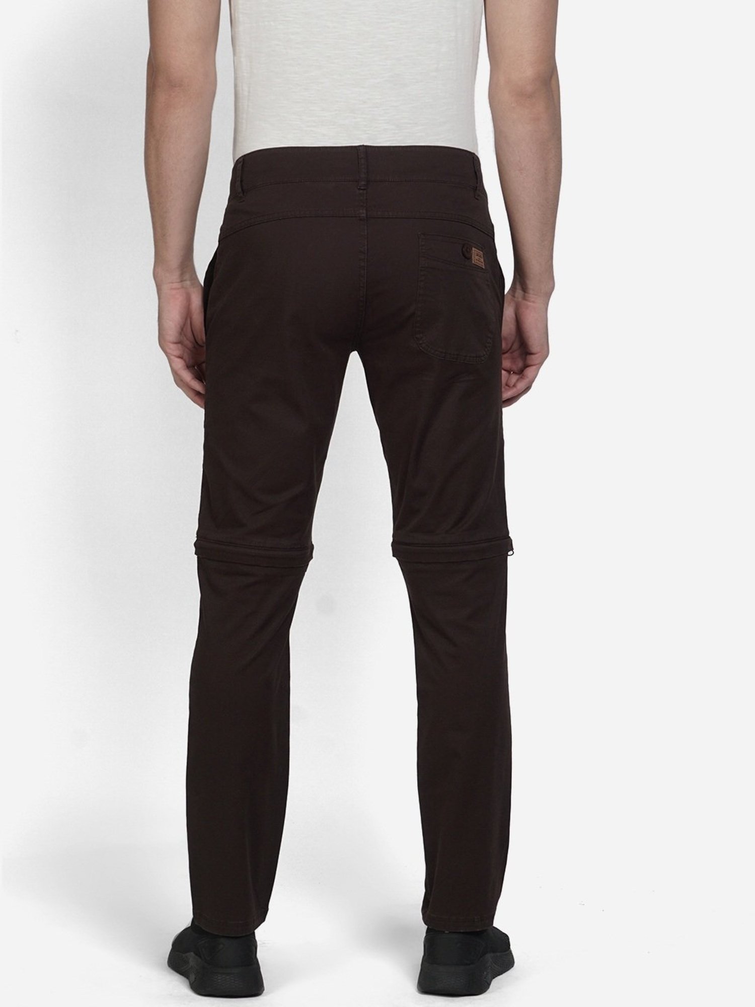 Wildcraft Brown Cotton Regular Fit Trackpants