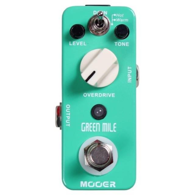 mooer green mile, overdrive micro pedal