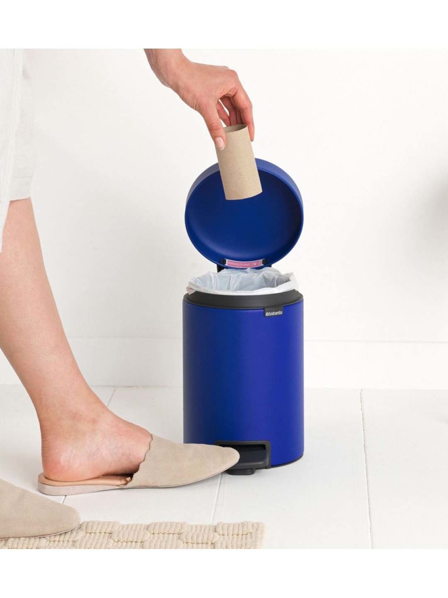 BRABANTIA NewIcon Blue Plastic Pedal Bin (3 L)