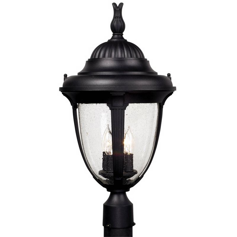 1 Light Outdoor Post Mount Black - Aurora Lighting
