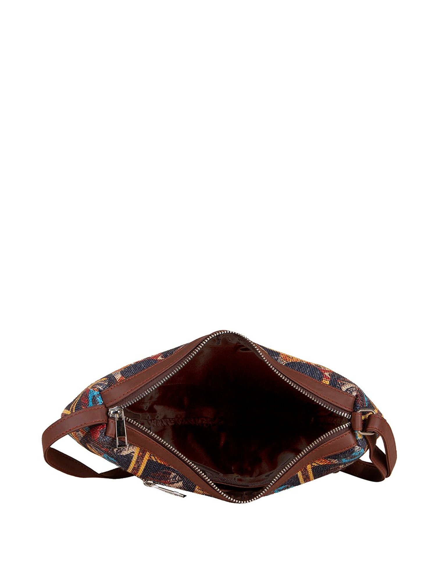 ZOUK Multicolor Printed Medium Sling Handbag