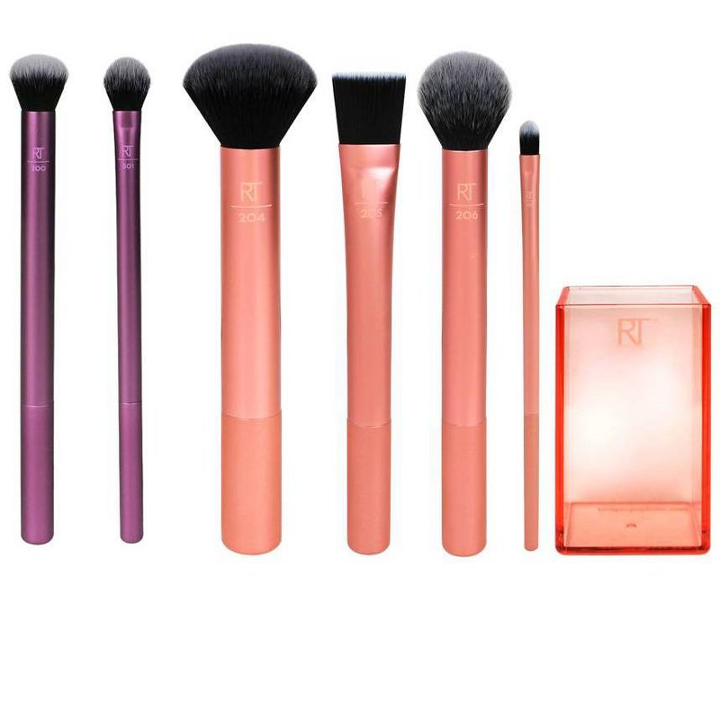 Real Techniques Flawless Face Brush Set & Eye Shade, Blend Brush Set - 6pc