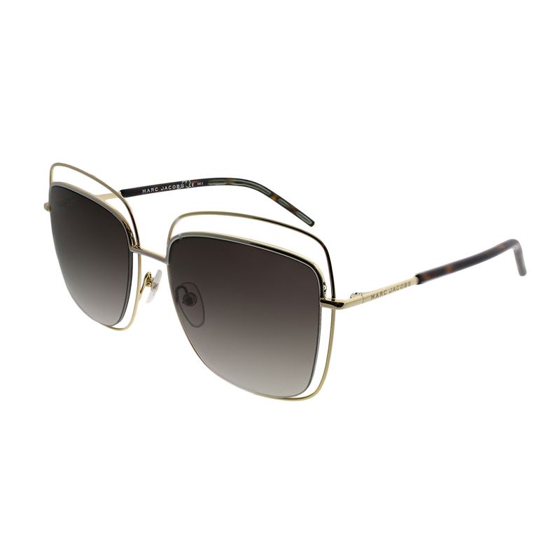 Marc Jacobs Marc 9/S APQ Unisex Square Sunglasses Gold Dark Havana 54mm
