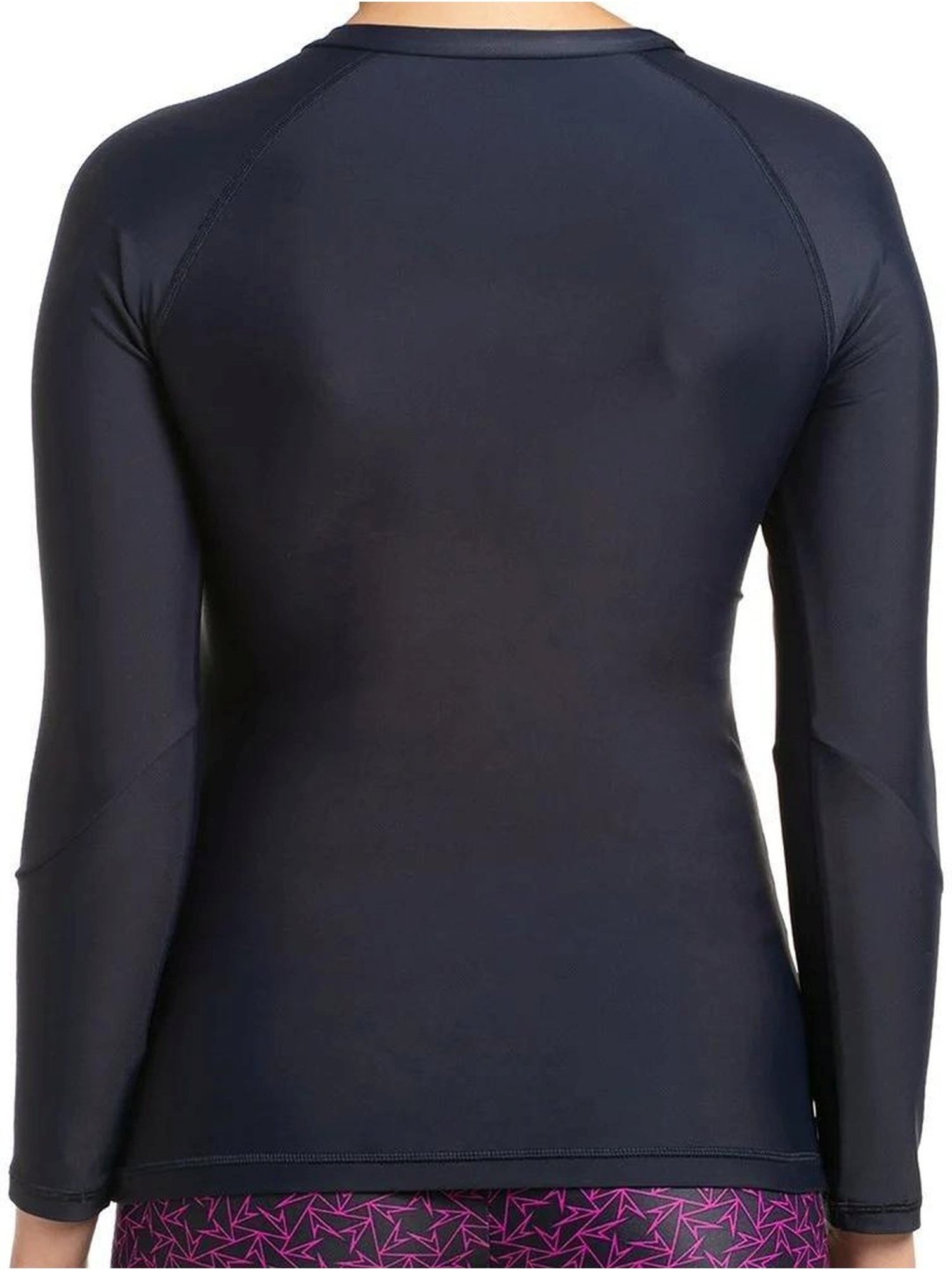 Speedo Navy Printed Swimwear Top