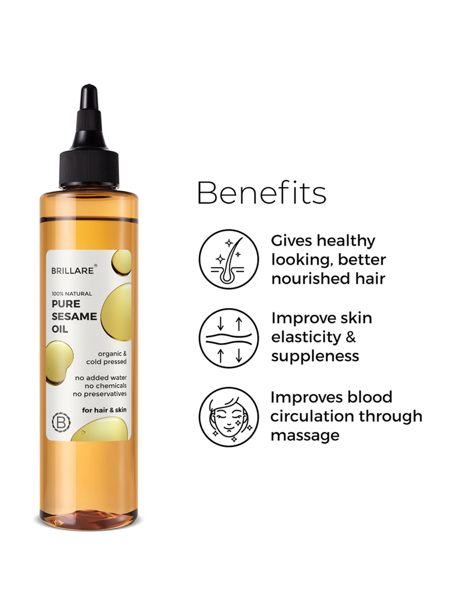 Brillare Pure Seasame Oil - 200 ml