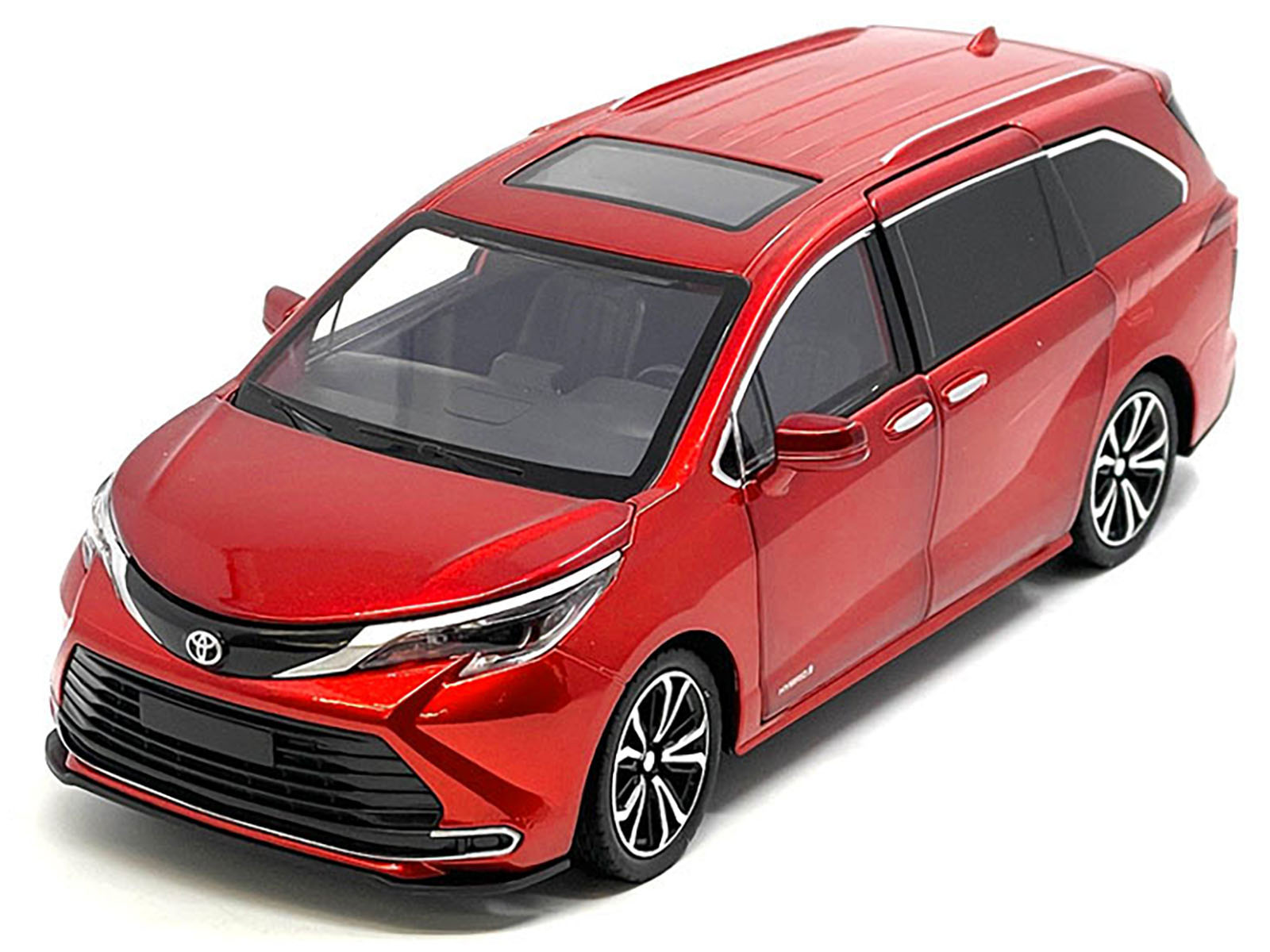 Toyota Sienna Minivan Red Metallic 1/24 Diecast Model