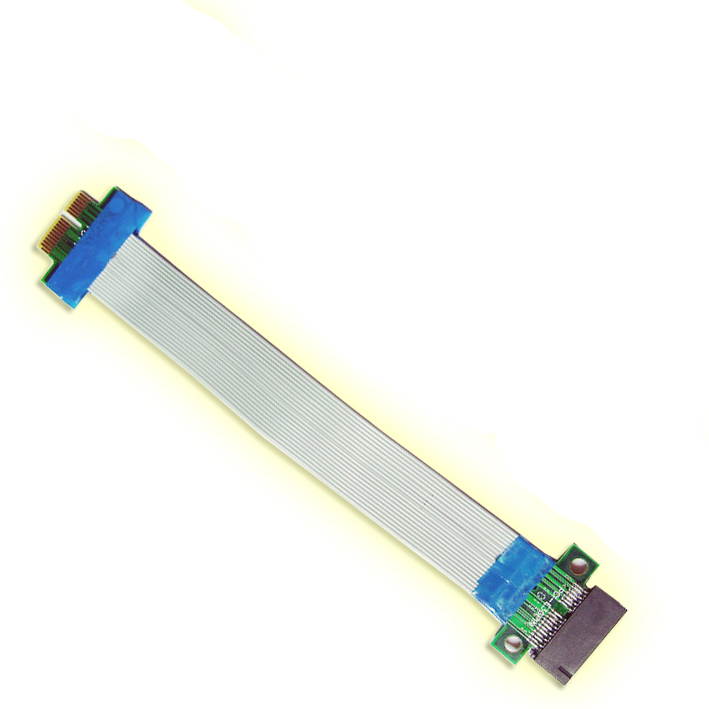 1 Unit - PCI-E 1x Riser Cable Extender Extension Cable for 1U 2U Small Case,( 1 Unit )