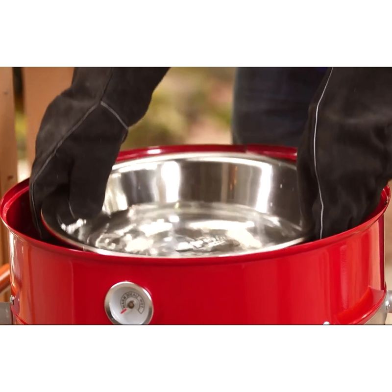 Americana 4-in-1 Dual Fuel Smoker and Grill Model 5035U4.511 - Red - Meco