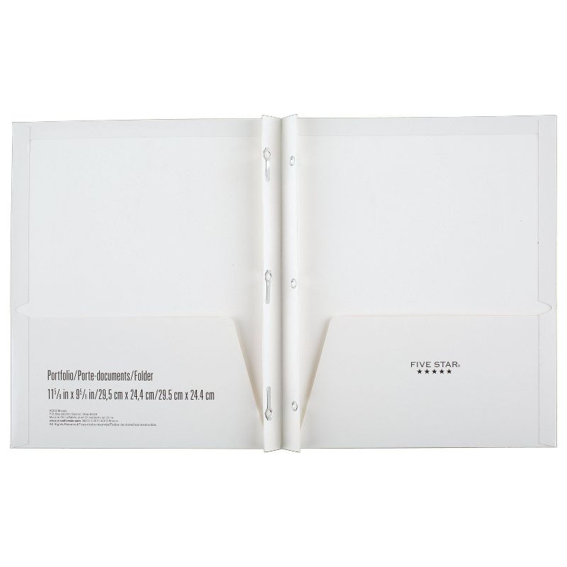 Five Star Paper Portfolio Pocket and Prong Random Color - Mead