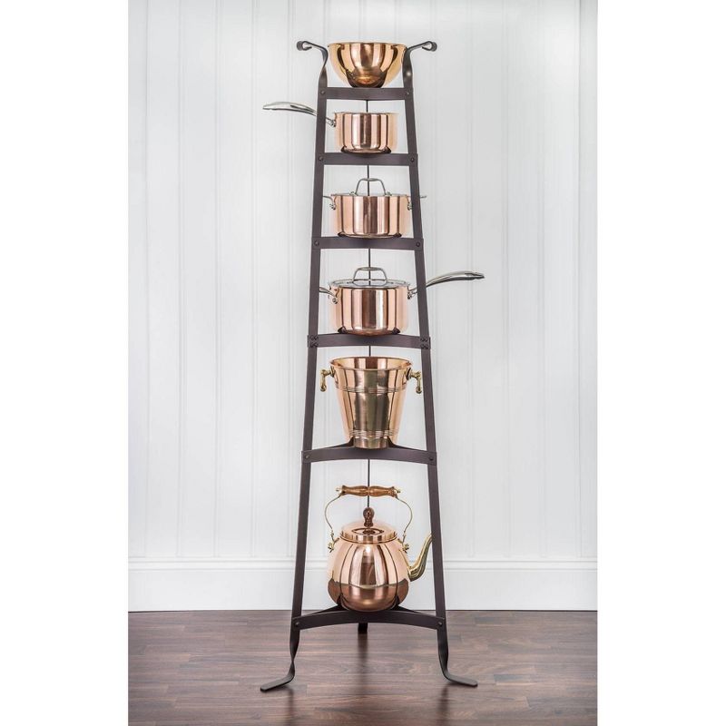 Range Kleen Pot Rack Bookshelf - Stainless Steel