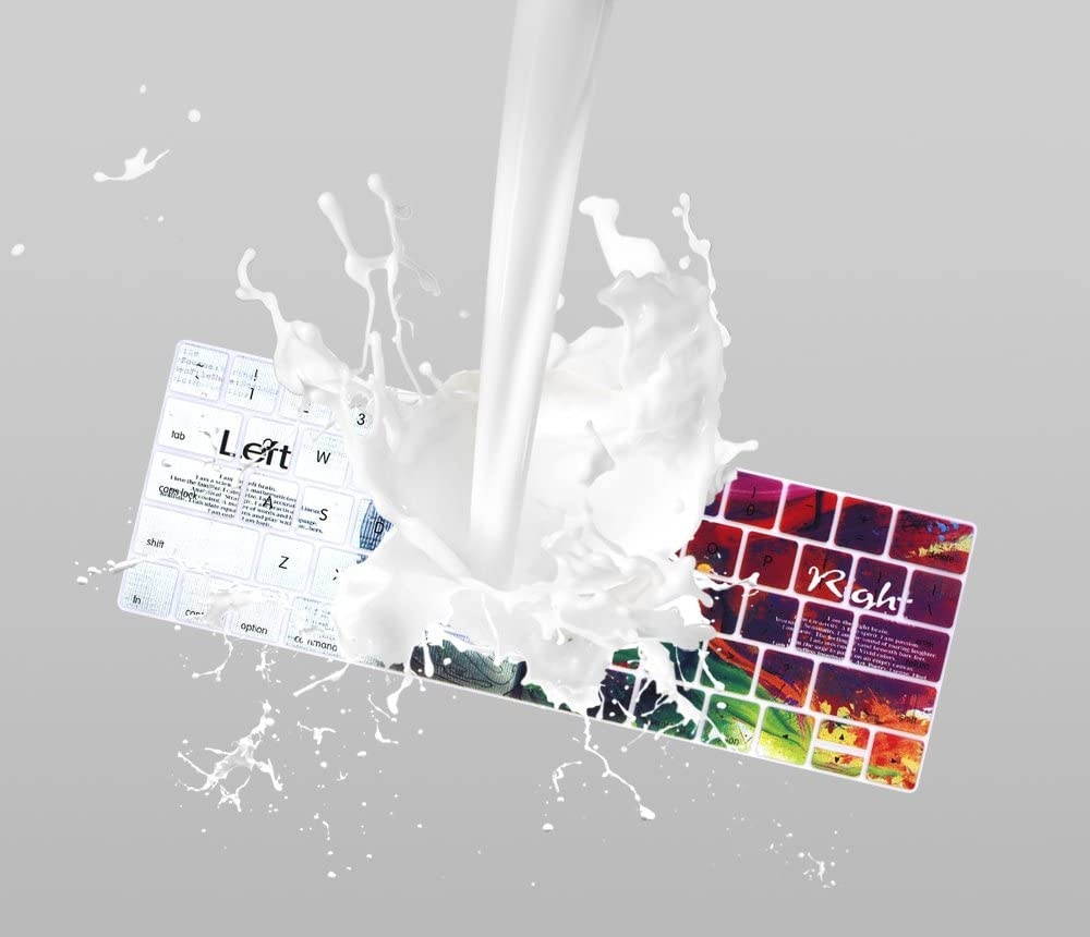 HRH Silicone Keyboard Cover Compatible Newest MacBook Pro with Touch Bar 13 Inch and 15 Inch(A2159/A1989/A1706,A1990/A1707) 2019 2018 2016 2017 Release,Creative Brain