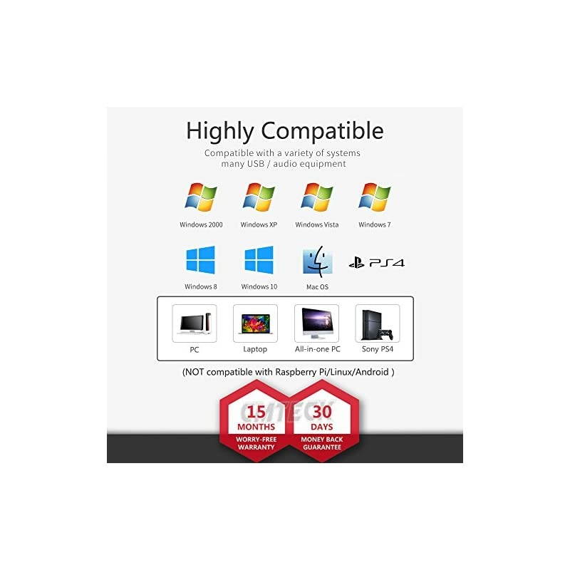 Computer Microphone Plug ampPlay Desktop Omnidirectional Condenser PC Laptop MicMute Button with LED Indicator Compatible with WindowsMac Ideal for YouTubeSkypeRecordingGames15m 5ft