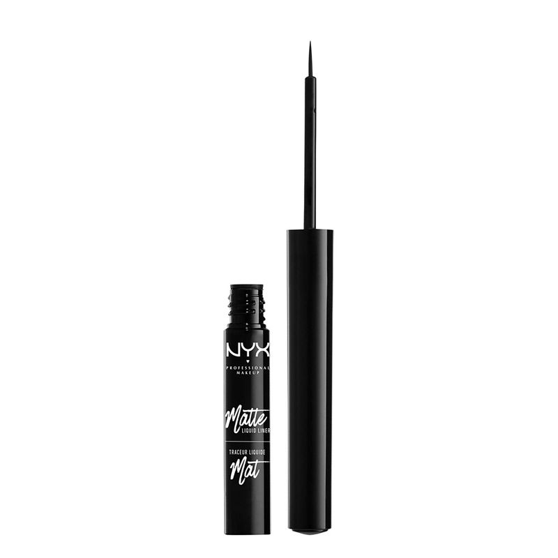 NYX Professional Makeup Matte Liquid Liner - Vegan long-lasting formula - Black - 0.06oz