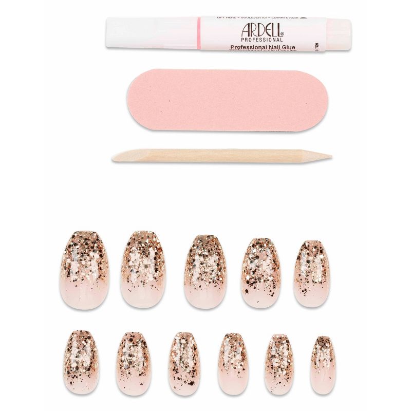 Ardell Nail Addict False Nails - Dripping in Gold - 24ct