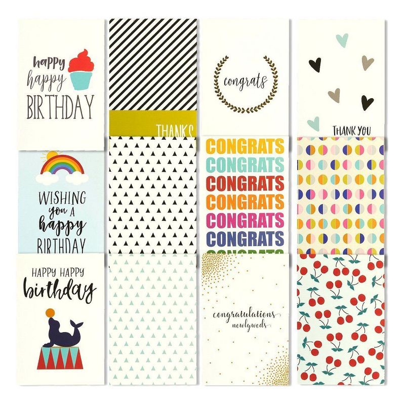 Best Paper Greetings 144 Pack Blank Greeting Cards with Envelopes Boxed Set 4x6 in for All Occasions, Birthday, Thank You