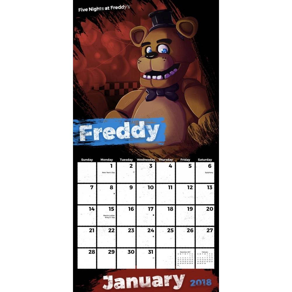 Five Nights At Freddys Mini Wall Calendar, Gamers by Trends International