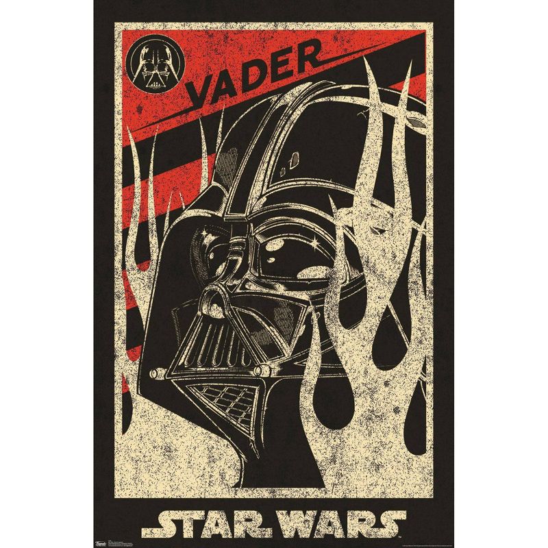 34" x 22" Star Wars: Saga Vader Propaganda Unframed Wall Poster - Trends International