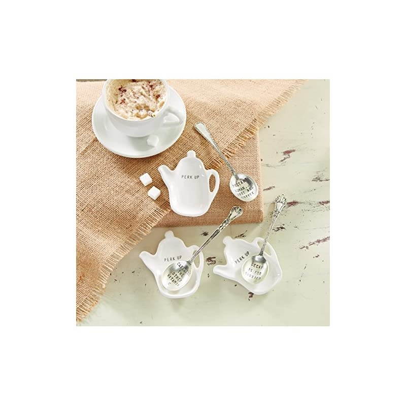 Caffeine Coffee Spoon Rest, White