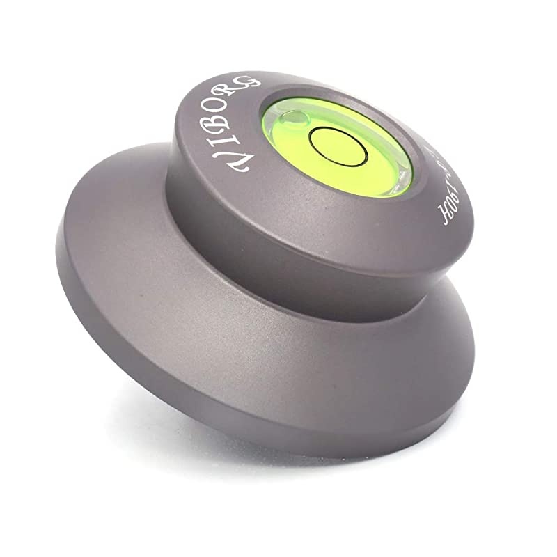 LP190H LP Vinyl Record Clamp 67 Ounce Durable Stylish HiFi Disc Stabilizer Aluminum Record Weight with Turntable Level Protective Pad