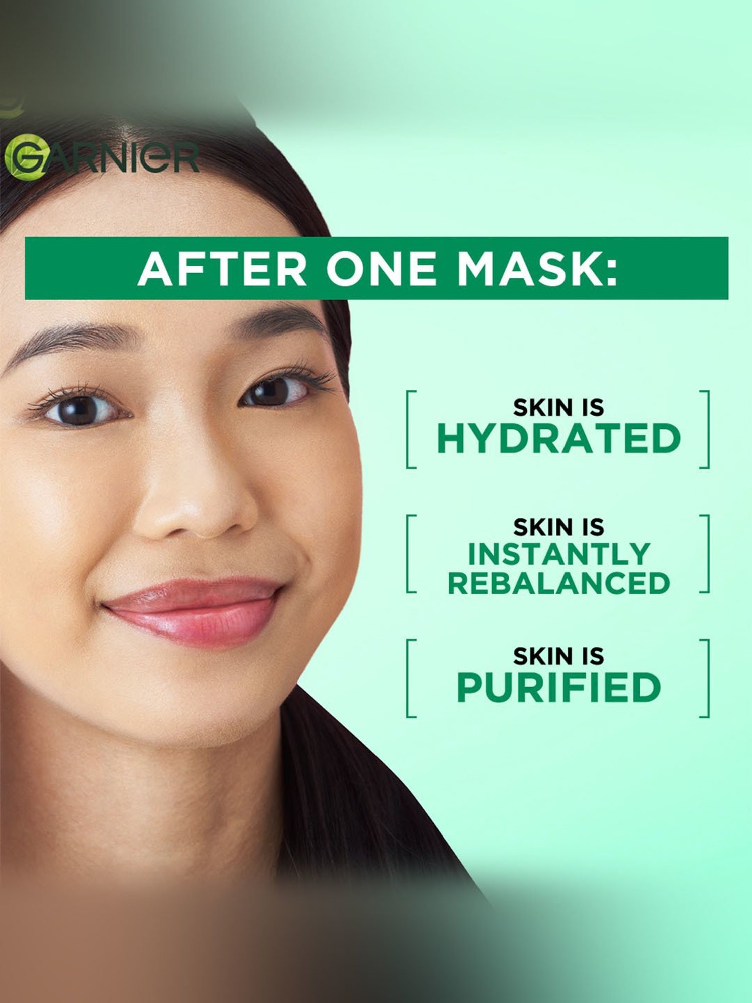 Garnier Skin Naturals Hydra Bomb Green Tea Face Serum Sheet Mask - 28 gm