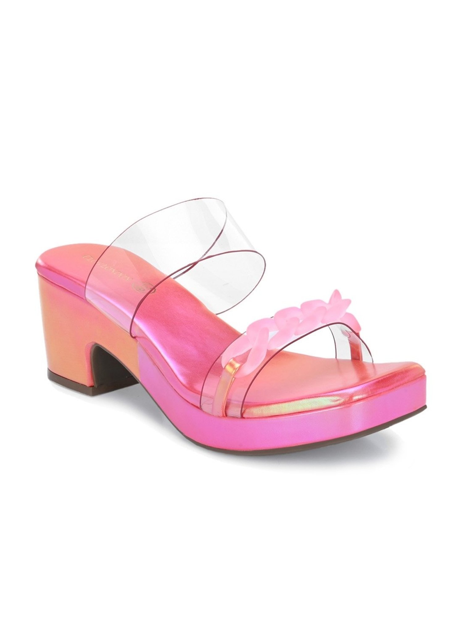 Clog London Women's Pink Casual Sandals