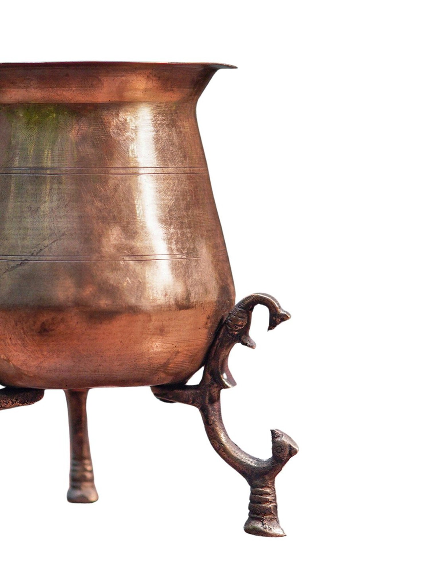 Ambi Vintage Brass Lota (With Legs)