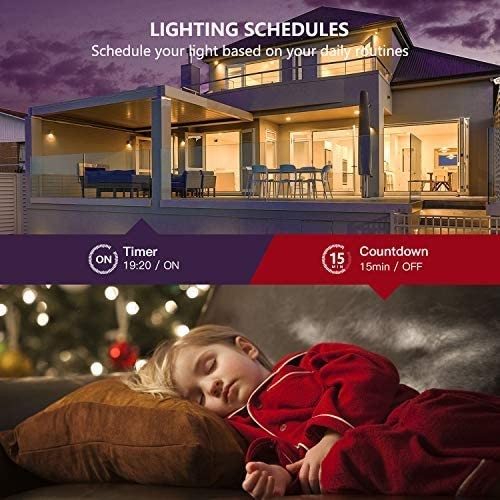 Treatlife Smart Bulb 4 Pack, Color Changing Light Bulb, Works with Alexa and Google Assistant, LED Light Bulbs for Party Decoration, Home Lighting, Decorative Illumination, No Hub Required