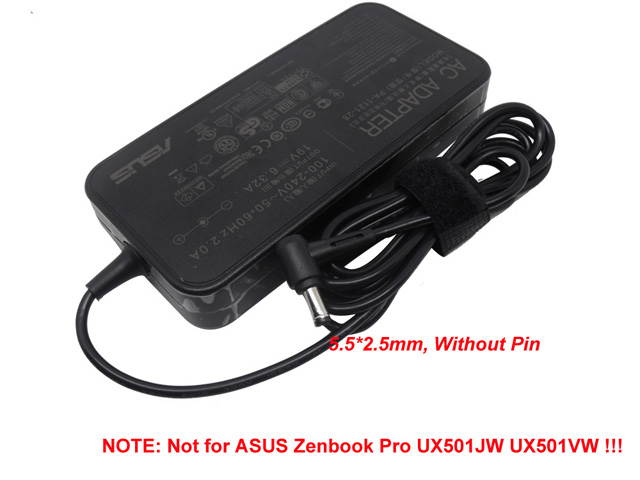 Genuine Ultra Slim 120W AC Adapter Power Charger for Asus VivoBook Pro 15 N580VD N580VN; K93 K93S K93Sv N45Sf N53Sn G73SW G74SX K53SV 19V-6.32A 120Watt ADP-120RH B - 5.5mm*2.5mm