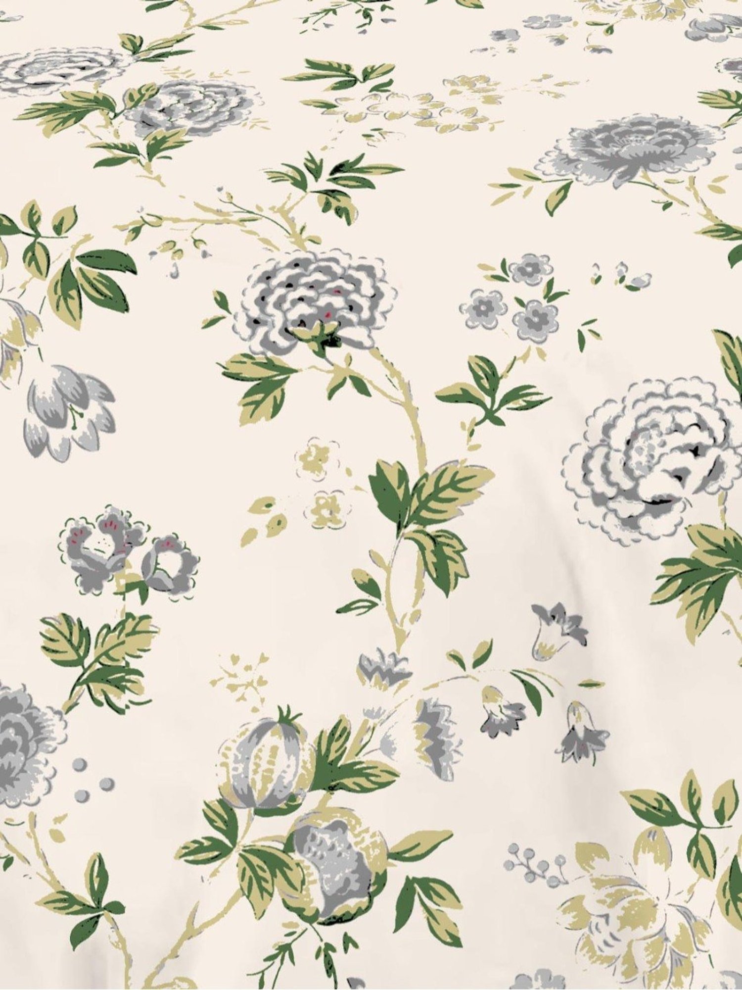 Ariana Tuscany Floral Grey 300 TC Cotton Super king Bedsheet with 2 Pillow Covers