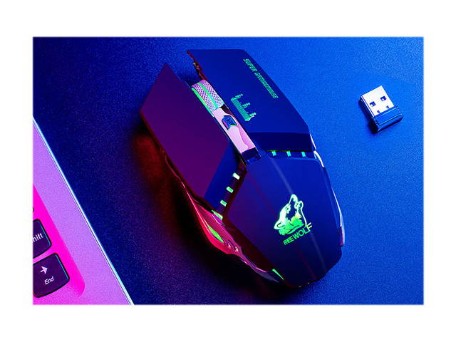 X11 E-sport Wireless Mouse Rechargeable Luminous Mechanical Gaming Mouse