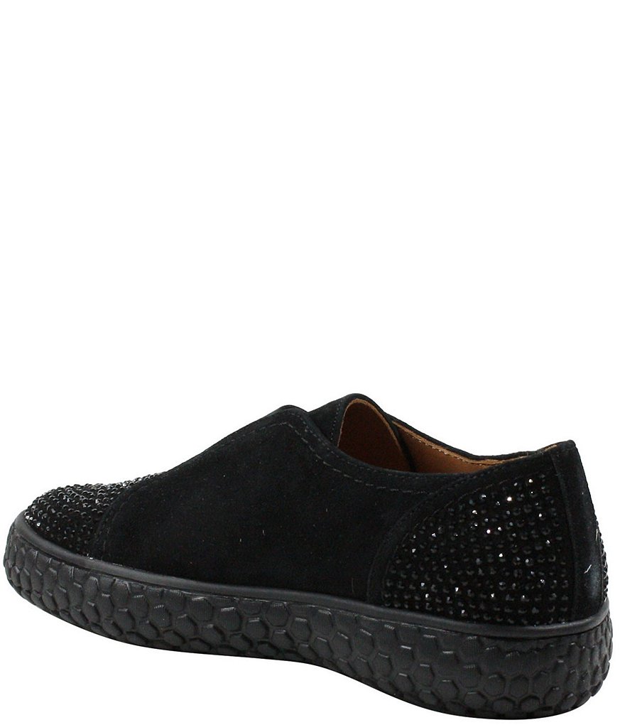 L'Amour Des Pieds Zarrial Suede Rhinestone Slip-On Sneakers