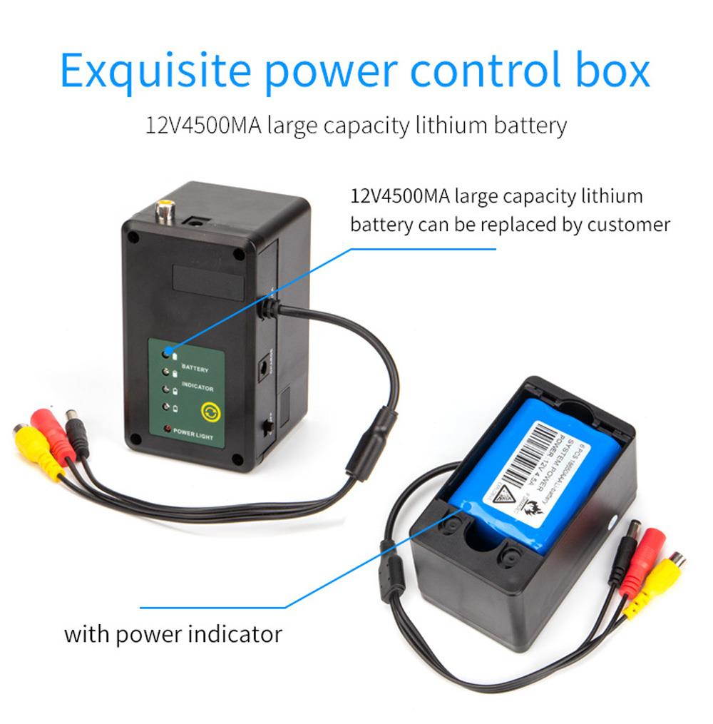 30m Dual lens 9" HD LCD Monitor Fish Finder Underwater Fishing  Recording Video