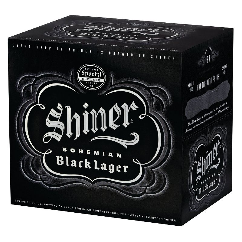 Shiner Bohemian Black Lager Beer - 12pk/12 fl oz Bottles