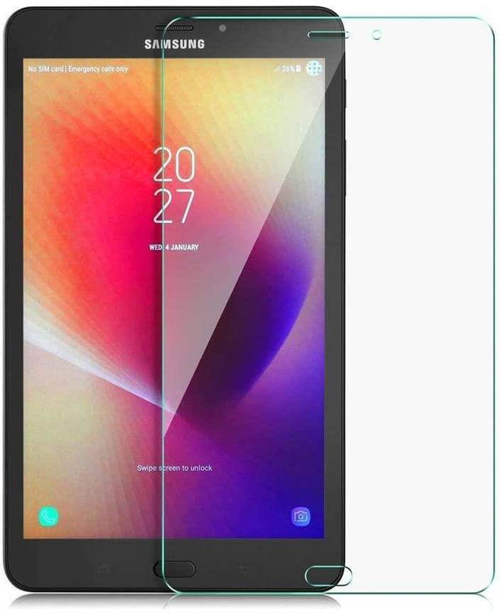 Galaxy Tab A 8.0 T387 Case, KIQ Heavy Duty Case Tempered Glass Screen Protector Cover Kickstand Handle Carrying Sling Strap for Samsung Galaxy Tab A 8.0 2018/2019 LTE SM-T387 (Red)