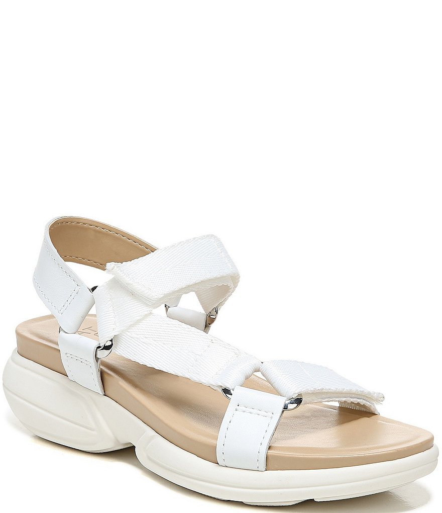 Naturalizer Flores Leather And Fabric Ankle Strap Sandal