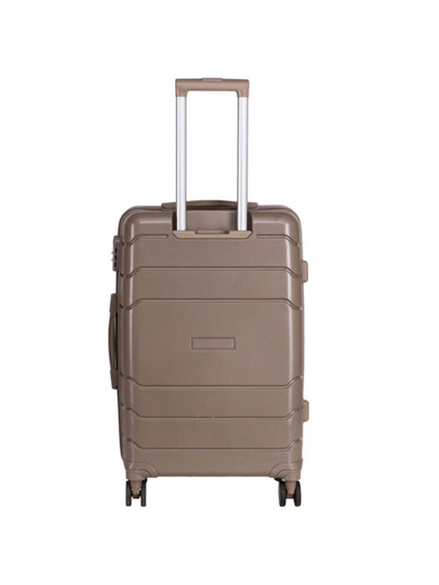 Nasher Miles Lisbon Polypropylene 75 cms Champagne Hardsided Check-in Luggage Trolley Bag