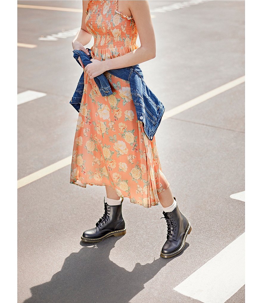 Dr. Martens Women's 1460 Smooth Leather Combat Boots