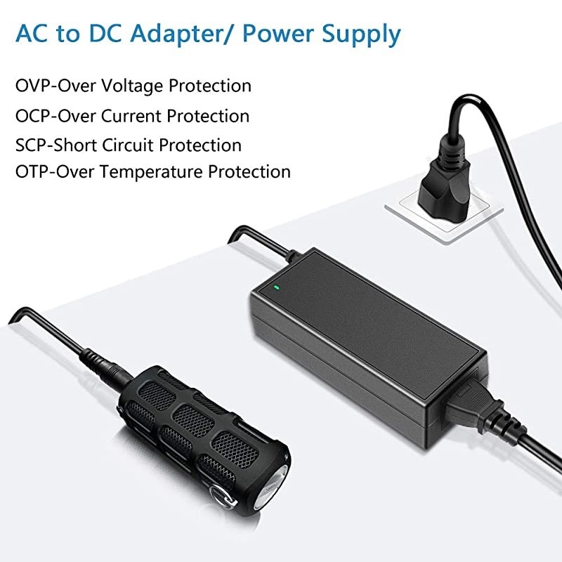 12V 5A Power Supply Adapter UL Listed AC 100~240V to DC 12 Volt 60W 5A 45A 4A 35A Converter Transformer LED Driver 55x25mm Tip for LED Strip Module Light CCTV Camera LCD Monitor