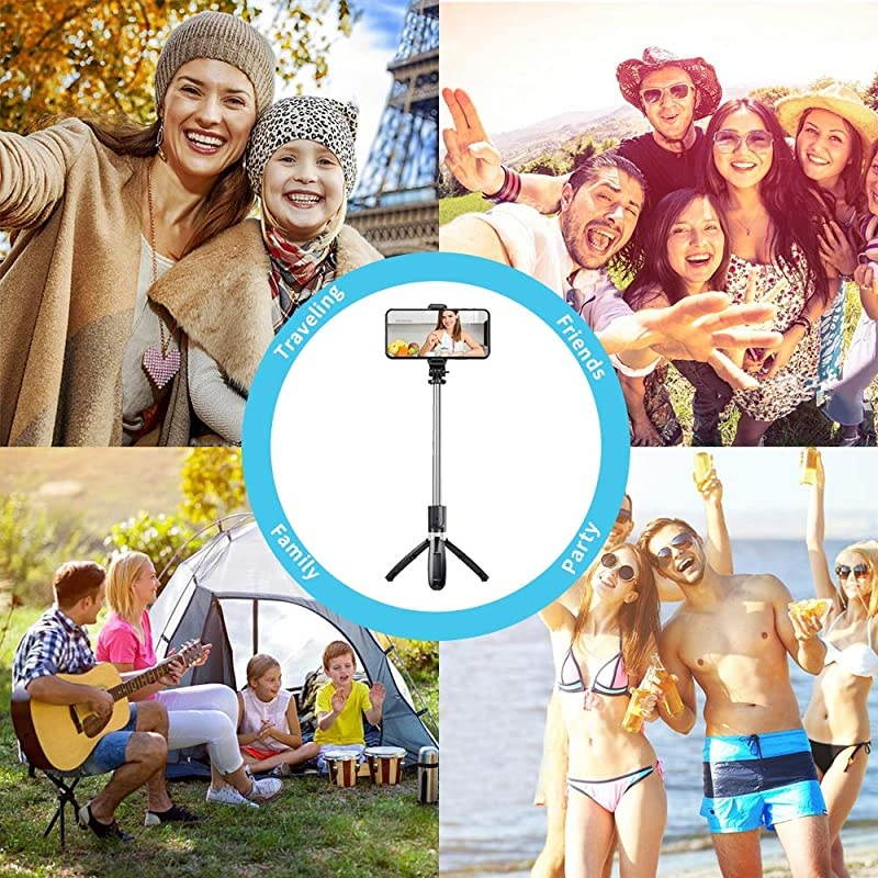 Stick Tripod with Wireless Bluetooth Remote 3 in 1 Detachable Tripod Stick for iPhone 1111 Pro MaxXXRXSXS MAX87Galaxy S10S9 PlusS8 PlusNote 108