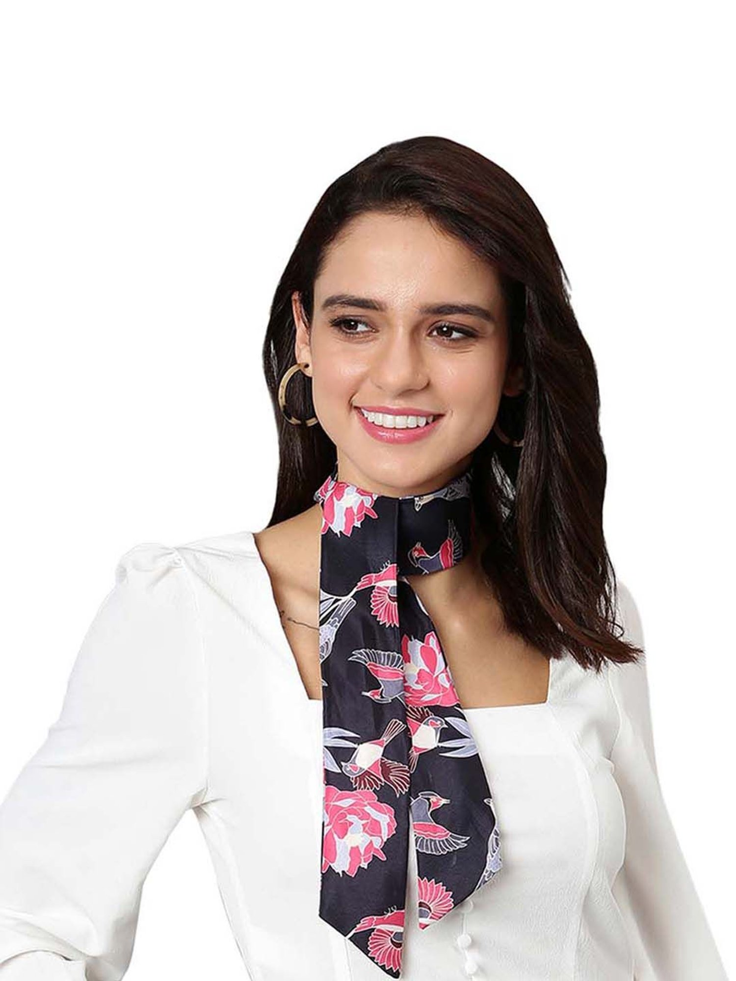 Tossido Black Printed Stole