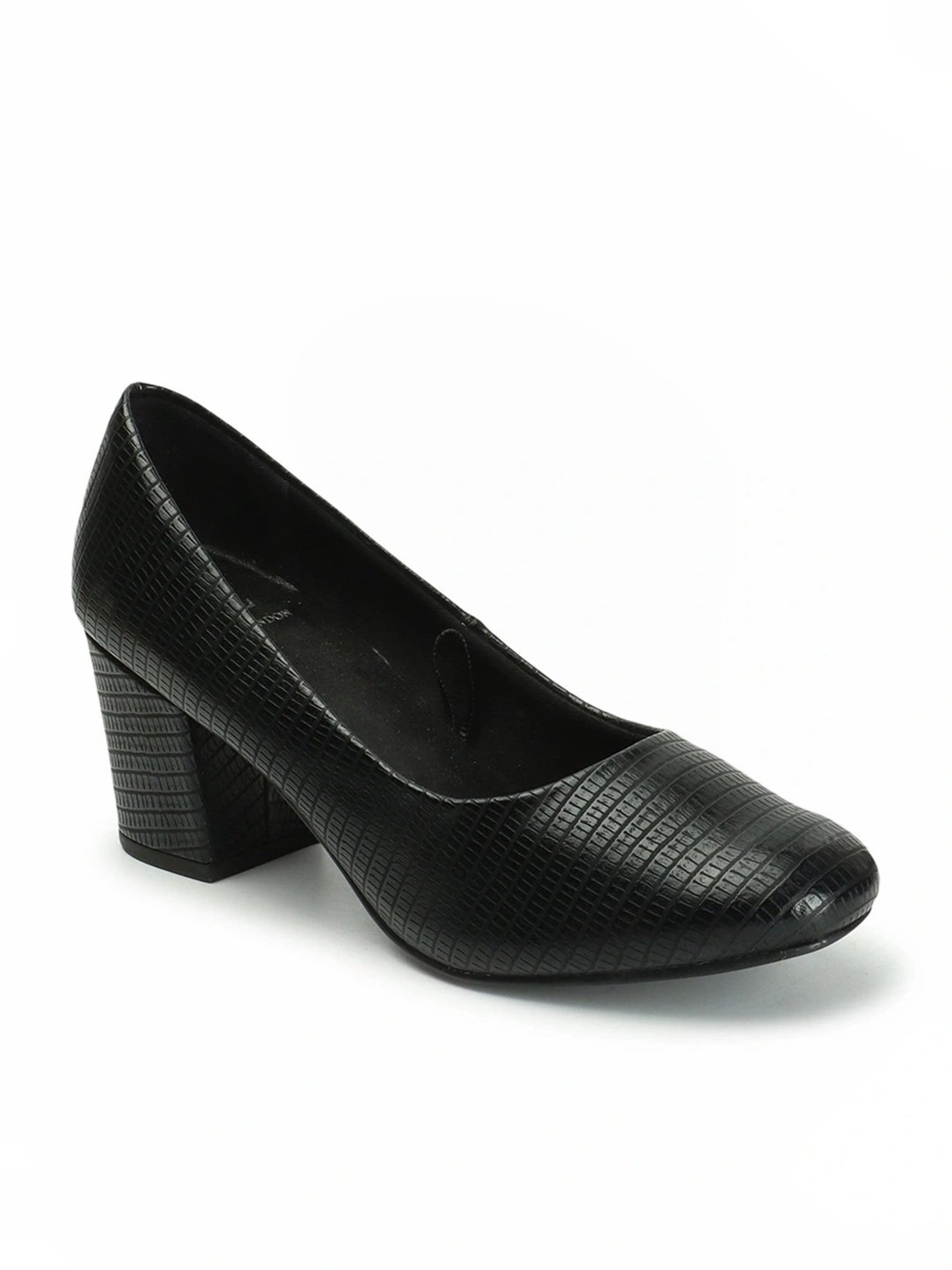 Carlton London Women's Black Casual Pumps
