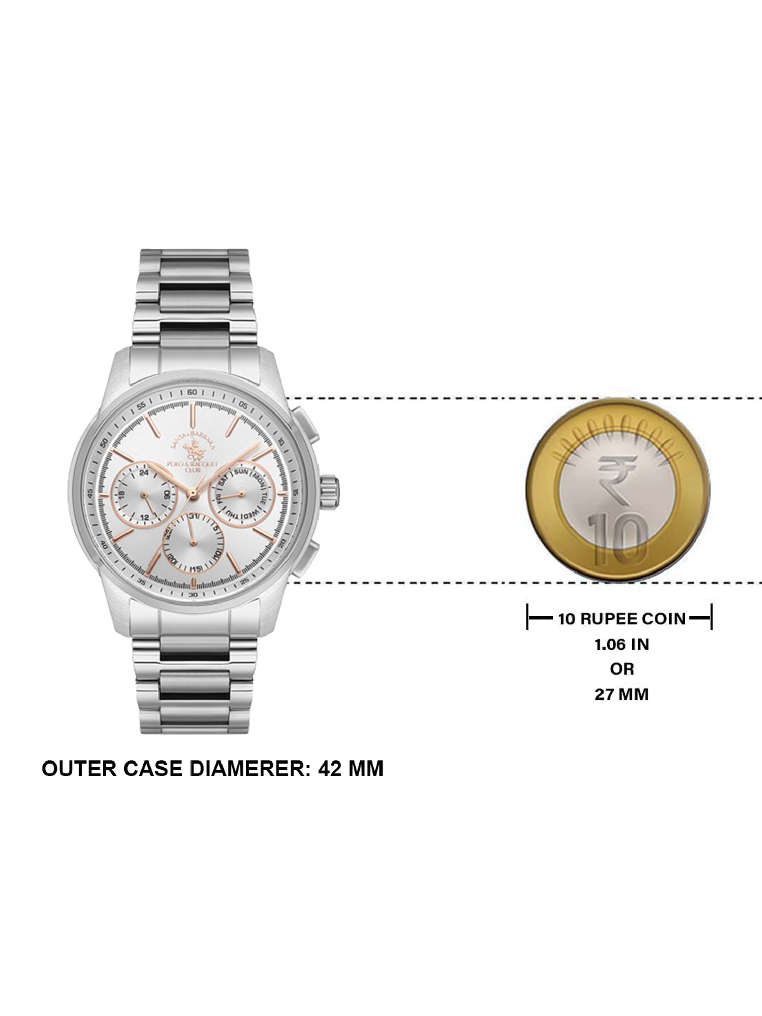 Santa Barbara Polo & Racquet Club SB.1.10512-1 Chronograph Watch for Men