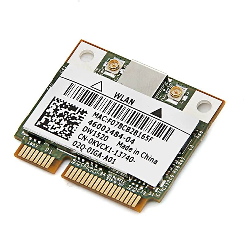 Dell DW1520 BCM4322 Wireless 1520 WLAN 80211AGN Half Size Mini PCI Express Card  BCM943224HMS