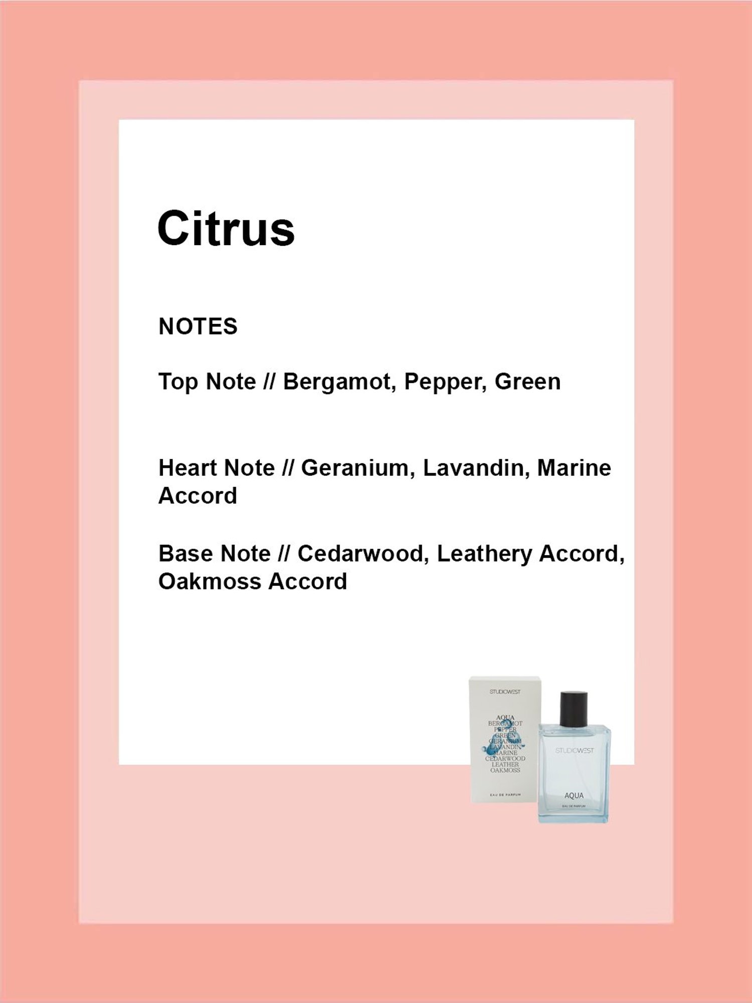 Studiowest Aqua Eau de Parfum - 100 ml