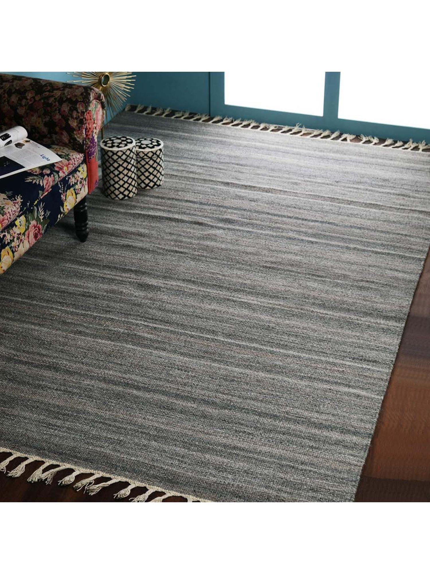 Pequra Beige & Grey Wool XL Carpet - Set of 1