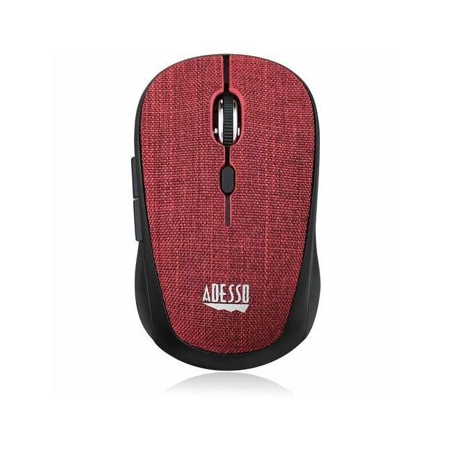 Adesso iMouse S80R Mini Wireless 5-Button Fabic Mouse Red
