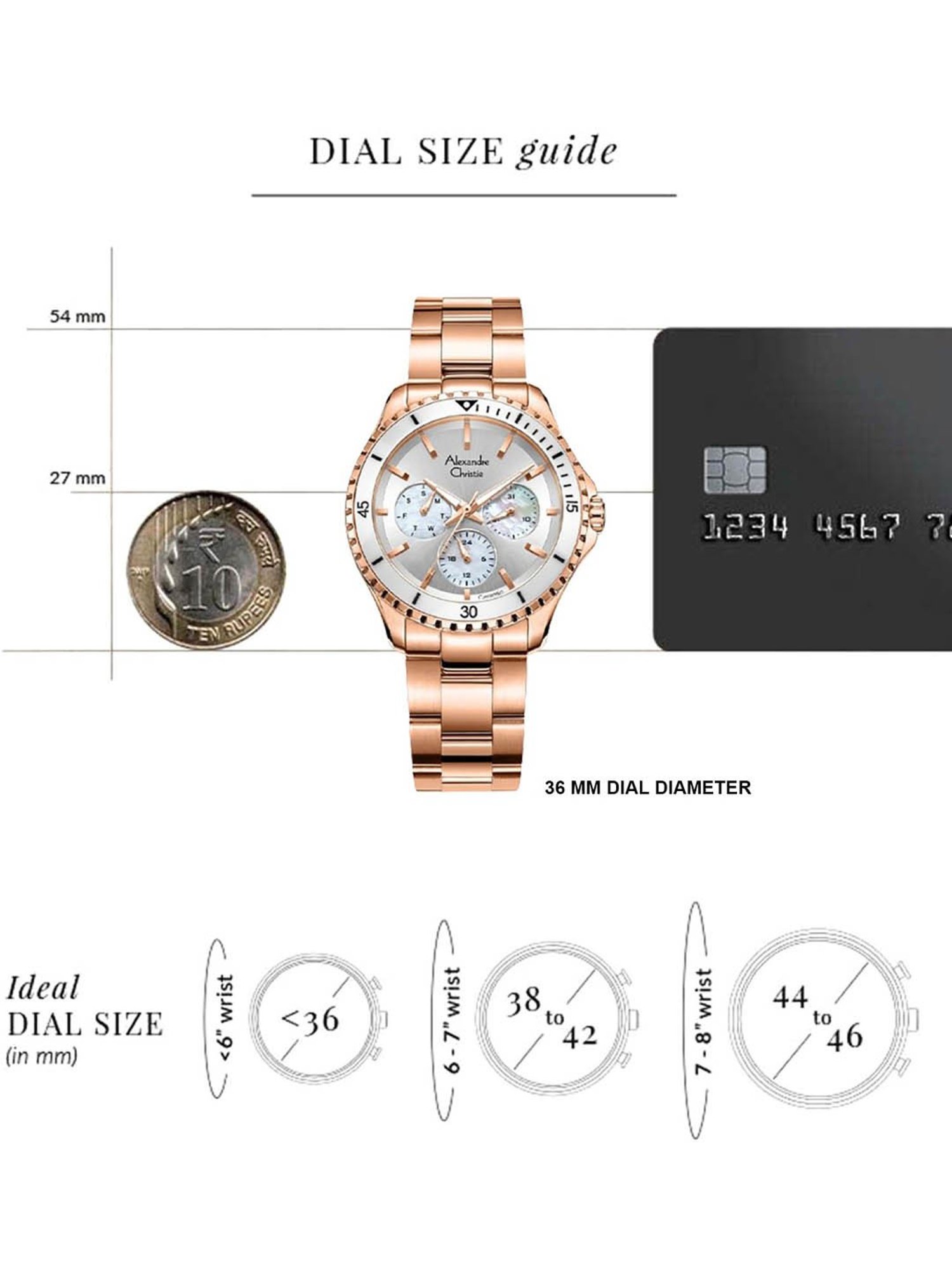 ALEXANDRE CHRISTIE 2A54BFBRGSL Passion Analog Watch for Women