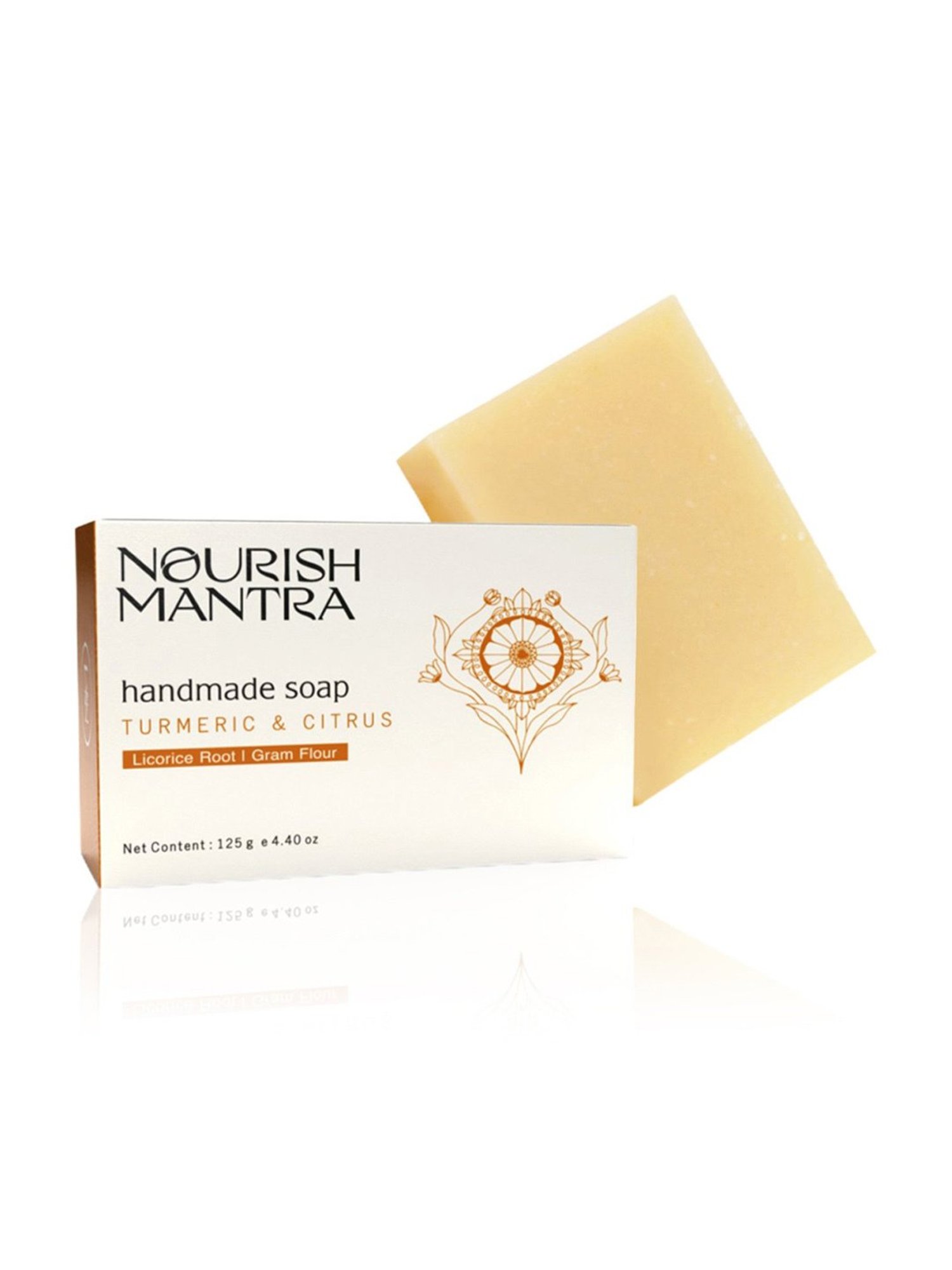 Nourish Mantra Turmeric & Citrus Handmade Soap - 125 gm