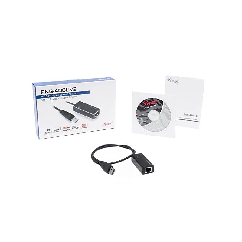 USB to Ethernet Adapter USB 30 to EthernetUSB 3 to EthernetUSB to Gigabit EthernetUSB to RJ45 Supporting 10100 1000 Mbps Ethernet Network in Black