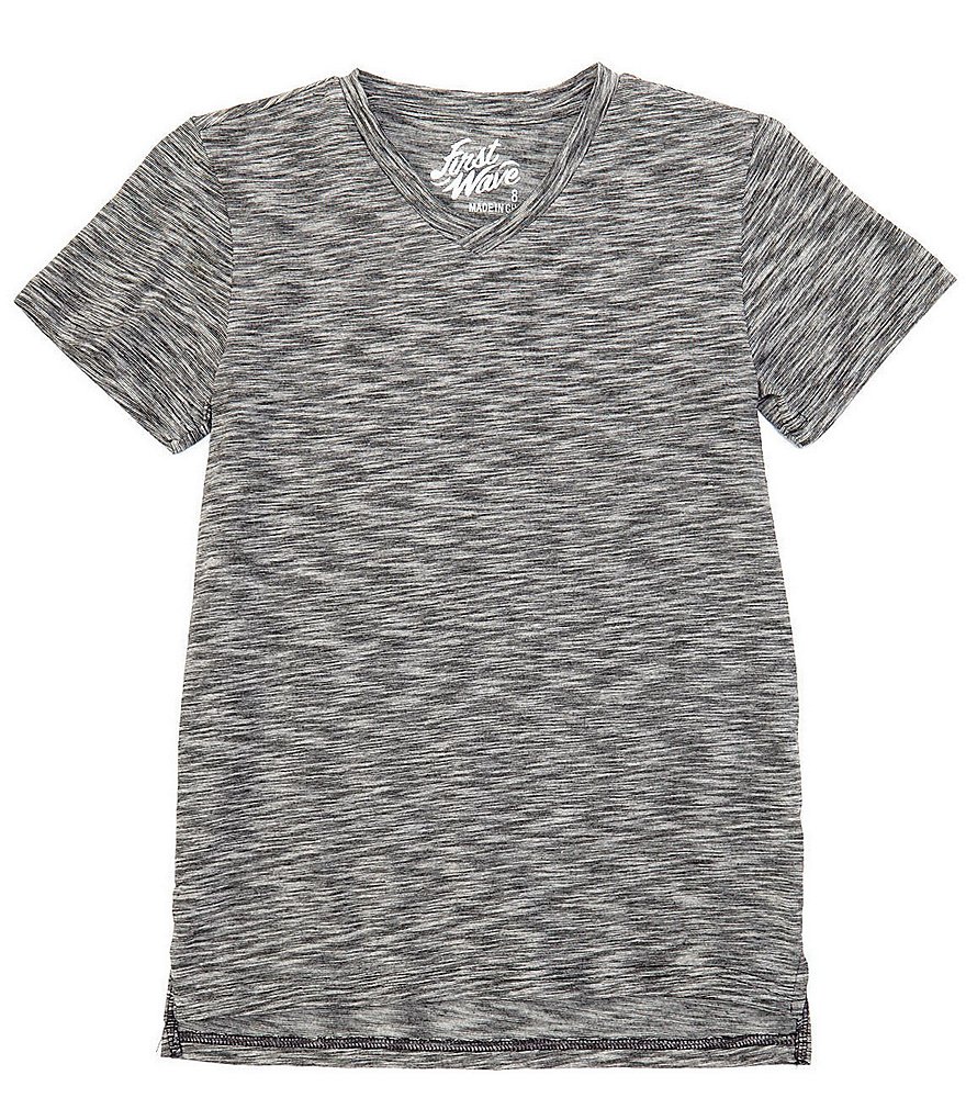 First Wave Big Boys 8-20 Short-Sleeve Eoe V-Neck Tee